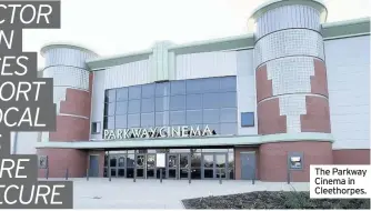  ??  ?? The Parkway Cinema in Cleethorpe­s.