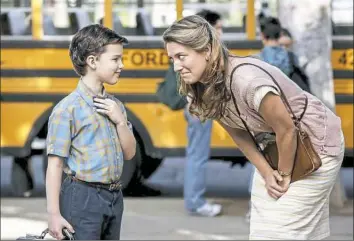  ??  ?? Iain Armitage plays Sheldon Cooper, a 9-year-old genius, in this “Big Bang Theory” spinoff. “Young Sheldon” also features Zoe Perry as his mom.