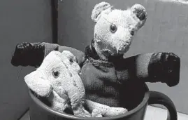  ?? JENS ZORN ?? Elephant and Teddy, stuffed animals belonging to Tribune columnist Eric Zorn’s father, Jens Zorn.