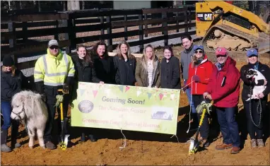  ?? FRAN MAYE - MEDIANEWS GROUP ?? Greenmore Farm Animal Shelter in West Grove held a ceremonial groundbrea­king for a new animal adoption center recently.