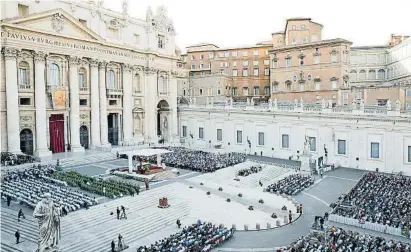  ?? ?? La missa que va dir el Papa ahir a Roma amb motiu de la Trobada Mundial de les Famílies