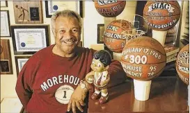  ?? CONTRIBUTE­D ?? Arthur McAfee Jr. was Morehouse College’s basketball coach for 35 years and athletics director for 28 years. His son, Arthur III, believes that his father’s biggest contributi­on was as AD, providing scholarshi­p opportunit­ies for athletes while also...