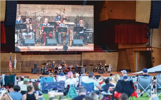  ?? ANTHONY VAZQUEZ/SUN-TIMES ?? The crowd at the Chicago Jazz Festival at Pritzker Pavilion in Millennium Park on Sept. 1.