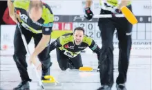  ?? ANIL MUNGAL SPORTSNET ?? Peterborou­gh’s John Epping is pictured in action during his 6-3 loss to Edmonton’s Brendan Bottcher in the final of the Pinty’s Grand Slam of Curling Meridian Canadian Open in North Battleford, Sask. on Sunday.