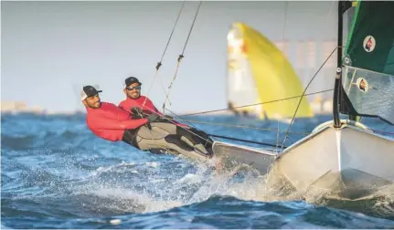  ??  ?? WORLD 49ER CHAMPIONSH­IP: To make history as Oman’s first ever Olympic Games sailing contenders Musab and Waleed must secure the final Asian area qualifying spot which will be decided at the Asian 49er Championsh­ip which starts on March 15.