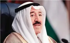  ??  ?? His Highness the Amir Sheikh Sabah Al-Ahmad Al-Jaber Al-Sabah