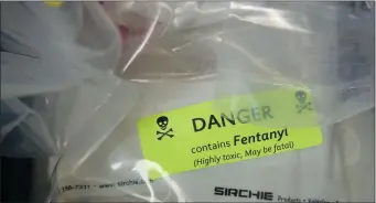  ?? DREW ANGERER — GETTY IMAGES ?? The DEA has issued a public safety alert about a spike in the traffickin­g of fentanyl mixed with xylazine, also known as “Tranq” — a powerful sedative that the FDA has approved for veterinary use.