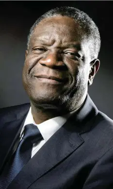  ?? Foto: Mark Wilson, afp ?? Der 63-jährige Gynäkologe Denis Mukwege kämpft im Kongo gegen das Leid, das der Krieg dort seit langem anrichtet.