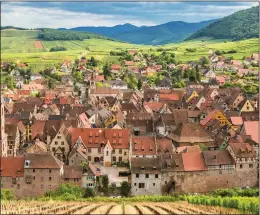  ??  ?? belle view: Riquewihr, in France’s Alsace, inspired the Disney tale
