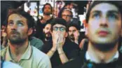  ??  ?? Italy supporters in a pub in Milan react at the end of yesterday’s World Cup 2018 qualificat­ion football against Sweden . –