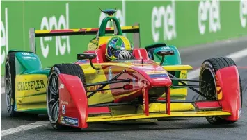  ?? Foto: Ralf Lienert ?? Schneller Stromer: Lucas di Grassi aus dem Kemptener Abt Team.