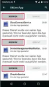  ??  ?? Manche Apps und Dienste müssen explizit in den Android-Einstellun­gen beendet werden, um sie komplett ruhig zu stellen.