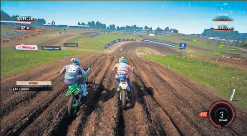  ??  ?? CIRCUITOS FIDEDIGNOS. Se han recreado todas las pistas de la presente temporada del Mundial de Motocross