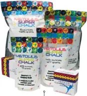  ??  ?? Some will say “chalk is chalk,” but seasoned climbers know that’s not true. Some chalk really dries your hands and some just sort of do. Super Chalk is affordable and is one of the best products on the market. The resealable lid keeps the chalk from...