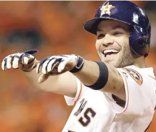  ?? LISTÍN DIARIO ?? José Altuve fue el Más Valioso de la campaña pasada y su gran labor fue premiada por los Astros.