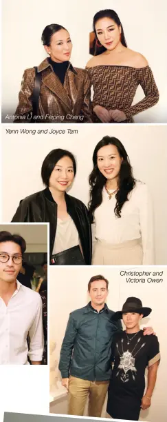  ??  ?? Antonia Li and Feiping Chang Yenn Wong and Joyce Tam Christophe­r and Victoria Owen
