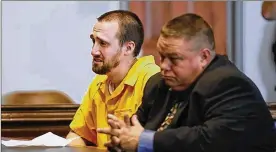 ?? ANDY MORRISON / THE (TOLEDO) BLADE ?? Brian Kressbach (left) a former teacher in Napoleon, receives a 22-year prison sentence for sexual assaults against three of his students.