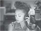  ?? ADAM ROSE, NETFLIX ?? Sam (Logan Browning) starts a radio show to vent the frustratio­n she and her fellow students face in Dear White People.