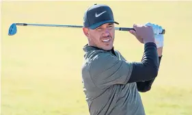  ??  ?? Brooks Koepka started well in Abu Dhabi (see right).