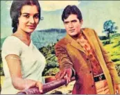  ??  ?? Rajesh Khanna and Asha Parekh in a still from the runaway 1971 hit Kati Patang. The story, of a young woman pretending to be someone she isn’t, was written by Gulshan Nanda.