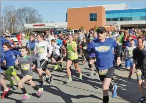  ?? SUBMITTED ?? Runners make their way around Saline Memorial Hospital in Benton during the annual The Beat Goes On 5K in 2016. This year’s race will take place Feb. 24, beginning at 9 a.m., with registrati­on at 7:30 a.m. The cost for the race is $20 per adult, if preregiste­red, or $25 on race day.