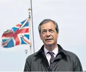  ??  ?? Nigel Farage in Hartlepool this month – a Labour safe seat that could fall to the Brexit Party