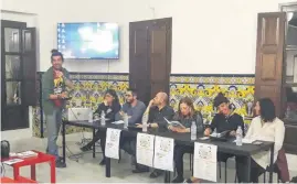  ??  ?? La reunió celebra el passat 26 d’octubre per a demandar conjuntame­nt la necessitat d’un projecte sostenible per a gestionar l’aigua de pluges en aquesta zona de l’Horta Nord