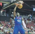  ?? FOTO: AP ?? Brandon Paul, con los Sixers