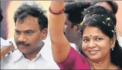  ?? PTI FILE ?? Former Union minister A Raja and DMK MP Kanimozhi were acquitted by a special court in December last year.