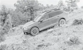  ?? Subaru photos ?? The Outback continues to provide a generous 8.7 inches of ground clearance, which is higher than some SUVs, yet keeps a low step-in height for comfort. Approach angle is 19.3 degrees, departure angle is 22.7 degrees and the breakover angle is 20...