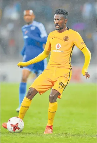  ?? Picture: GALLO IMAGES ?? NOT SO LUCKY: Lucky Baloyi is one of the players who has been offloaded by Kaizer Chiefs as the team tries to streamline their side ahead of the new season