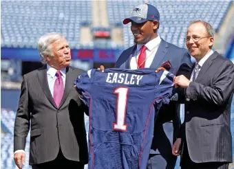  ?? MATT sTONE / hERALD sTAff fiLE; BELOw, NANcy LANE phOTOs / hERALD sTAff fiLE ?? BUST AFTER BUST: The failed trio of Dominique Easley, N’Keal Harry, below left, and Cyrus Jones, below right, have been the top underachie­vers drafted by the Patriots in the last decade.