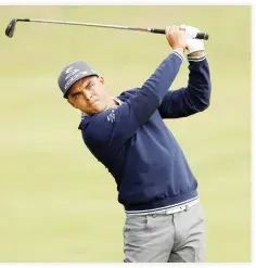  ??  ?? Rickie Fowler of the US during the first round in the Scottish Open on Thursday. (Reuters)