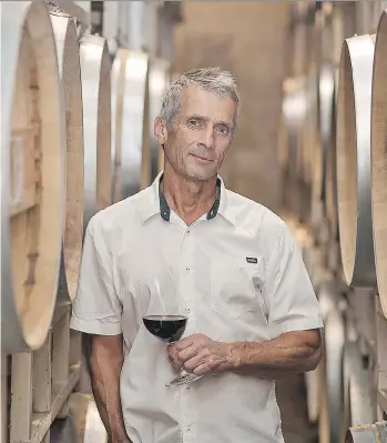  ??  ?? Randy Picton, senior winemaker for Nk’Mip Cellars, and his team will be pouring five of the winery’s vintages at the Vancouver Internatio­nal Wine Festival. The winery prides itself on producing wine from First Nations soil.