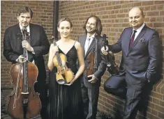  ?? CHAMBER MUSIC SAN FRANCISCO ?? The Szymanowsk­i Quartet, whose members come from Ukraine and Poland, will open the new season for Chamber Music San Francisco on Feb. 13 in Walnut Creek.