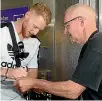  ??  ?? Ben Stokes signs an autograph for a fan on arrival at Christchur­ch Airport on Wednesday.