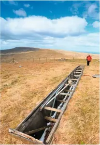  ??  ?? METEOROLOG­ICAL DEBRIS Following Manley’s example, a later field station on Great Dun Fell was set up by meteorolog­ists from the University of Manchester. Its remains survive near the summit.