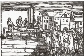  ??  ?? „Der Fetzer“Mathias Weber wurde im Jahr 1803 im Alter von 25 Jahren in Köln mit dem Fallbeil hingericht­et.