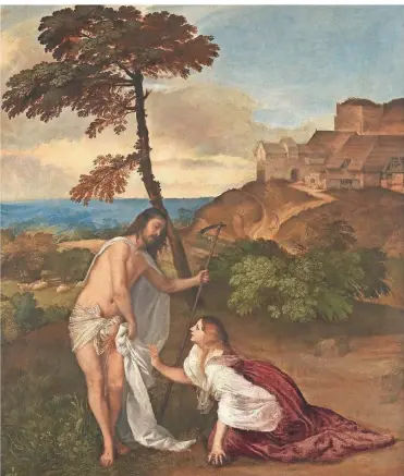  ??  ?? Tizian (um 1488/90–1576): „Noli me Tangere“, um 1514.