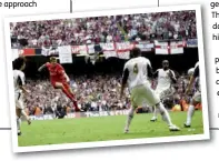  ??  ?? Above left Alli fires in his contender for Goal of the Season
Below Gerrard’s FA Cup final strike was inspiratio­n for Alli