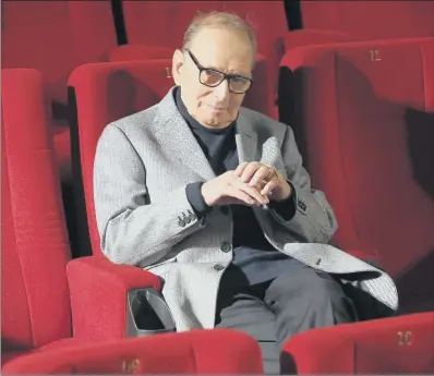  ?? PICTURE: MICHAEL SOHN/AP ?? ICON: Ennio Morricone wrote more than 400 film scores – his most famous being the theme to The Good, The Bad And The Ugly.