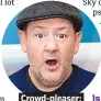  ??  ?? . Crowd-pleaser:. . Johnny Vegas.