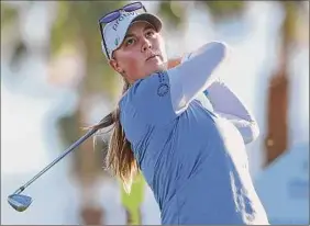  ?? Katelyn Mulcahy / Getty Images ?? American Jennifer Kupcho shot an 8-under 64 to take a six-stroke lead into the final round of the Chevron Championsh­ip.