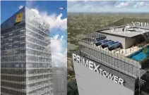  ??  ?? PRIMEX Tower will stand on a 1,944-square meter lot at the corner of EDSA, Connecticu­t Street, and Florida Street at the Greenhills commercial district.