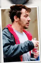  ??  ?? ‘NO EXCUSE’: The actor boozing on vodka in the street in 2015