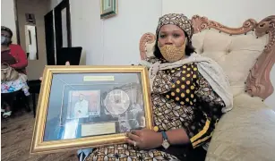  ?? Picture: SINO MAJANGAZA ?? BIG LOSS: Brenda Gcwabe, the wife of the late gospel singer Malibongwe Gcwabe who passed away on Wednesday.