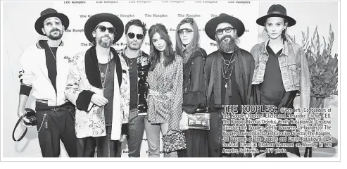  ??  ?? (From left) Co-founders of The Kooples Raphael Elicha and Alexandre Elicha, CEO, The Kooples Nicolas Dreyfus, Emily Ratajkowsk­i, Creative Director, The Kooples, Steffy Bauwens, co-founder of The Kooples Laurent Elicha and Creative Director,The Kooples,...