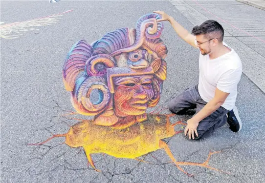  ?? FOTOS: CORTESÍA IVANN GARC ?? “God of fire”, Pacific NW Chalkfest, Redmond WA USA.