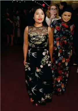  ??  ?? TALENTO. La mexicana Yalitza Aparicio estará durante la gala de premiación.