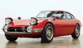  ?? ANTHONY BELLEMARE/RM AUCTIONS ?? Daniel Craig’s favourite Bond car, the Toyota 2000GT, was driven by Sean Connery in You Only Live Twice.